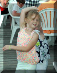 Raeah dancing with Teagan