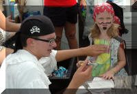 Raeah getting made up